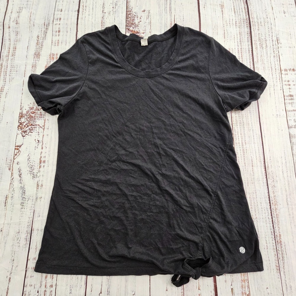 Bally Total Fitness Black Short Sleeve T-Shirt Women's XL